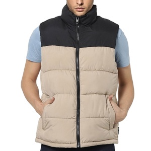 Lightweight Mens Custom Puffer Vest Bubble Sleeveless <b>Jacket</b> with Warm <b>Packable</b> Cotton Padding Vest for Winter Wear Bubble Vest - Product Image 1