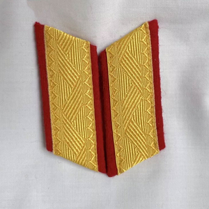 Epaulette Marching Band Shoulder Boards with Fringe Silk Red Backing Hook for Hanging Polyester/Nylon Material Customized Colors - Product Image 6