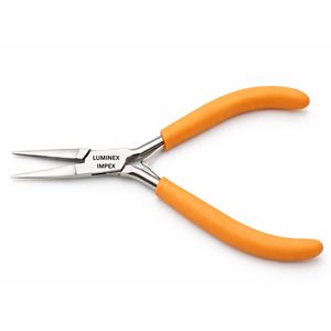 Pince plate de 5 pouces à poignée orange, outil de préhension de précision pour la réparation de bijoux et d'électronique, certifié CE ISO, fabrication OEM - Product Image 3