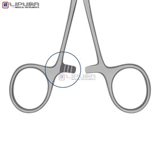 Porte-aiguille WEBSTER en acier inoxydable de qualité supérieure, avec embout de suture ultra-lisse et sans accrocs, à mâchoires verrouillables par cliquet, instruments médicaux - Product Image 6
