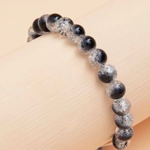 Bracelet élégant fait main en résine acrylique, perles élastiques, bijoux cadeau pour les femmes, les amoureuses de la mode - Product Image 6