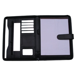 Genuine Leather Customized Presentation <b>Folder</b> Organizer with Pockets and Portfolio <b>Filing</b> - Product Image 2