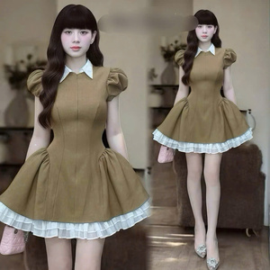 ชุดเดรสแม็กซี่หรูหรามีสไตล์สำหรับผู้หญิงแขนสั้นเรียบง่ายสำหรับผ้าไหมสวมใส่สบายสบายแบบทางการสำหรับงานต่างๆ - Product Image 3