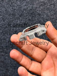 Caja de Reloj Premium con Incrustaciones de Diamantes Moissanite, Marco Cuadrado, Engaste Completo de Piedras, Estilo Hip Hop, Carcasa de Reloj Personalizada de Alta Gama - Product Image 3