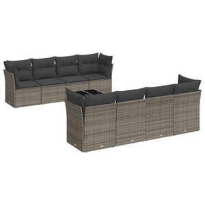 Conjunto de Sofás de Jardín en Gris Oscuro - Product Image 2