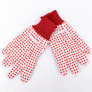Safety Gloves Factory Wholesale Professional <b>PVC</b> Dotted Work Gloves Supplier Cotton Grip Gloves for Industrial Safety Gloves - Product Image 1