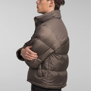 Veste d'hiver matelassée imperméable OEM grande taille avec col montant et logo frontal, design bulle personnalisé unisexe, chaude - Product Image 3