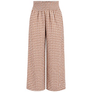 Pantalon de pyjama large en toile 100 % coton écologique taille mi-haute pour femme, style droit, infroissable, idéal pour l'été et le streetwear - Product Image 4