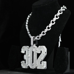 Joyería Hip Hop Personalizada con Número, Letra Inicial de Diamante Multicorte Moissanite, Joyería para Hombres y Mujeres - Product Image 2