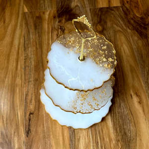 Supports à cupcakes transparents très demandés pour mariage et décoration intérieure, en résine époxy, taille personnalisée, colorés - Product Image 5