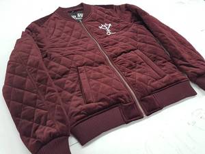 Chaqueta Bomber Negra Acolchada para Hombre con Logotipo Bordado, Cuerpo en Mezcla de Lana, Mangas en Contraste y Logotipo Personalizado - Product Image 6