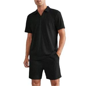 Ensemble polo et short décontracté pour homme, séchage rapide, polyester/coton, été - Product Image 4