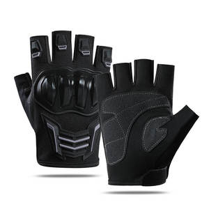 Gants de moto mi-doigts pour hommes avec écran tactile – Nouveauté très prisée pour l'été, l'entraînement en extérieur, le cyclisme et le tir - Product Image 1