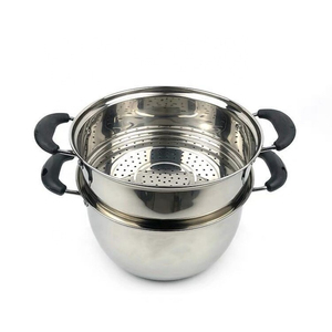 Casserole vapeur multifonction de qualité supérieure avec construction en acier inoxydable robuste, couvercle hermétique, poignées résistantes à la chaleur - Product Image 3