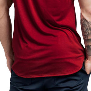 Modern Summer Fitness Gym Tank Tops <b>for</b> <b>Men</b> Custom Made Breathable Polyester Vests <b>Singlets</b> OEM ODM Back Sublimation Knitted - Product Image 5