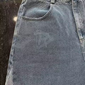 Pantalones Cortos Casuales de Lona Holgados para Hombre, 100% Algodón, Transpirables, Ecológicos, de Secado Rápido, Cintura Baja, Cierre de Botones, Logotipo Personalizable - Product Image 3