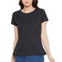 Vente en gros de t-shirts d'été pour femmes en coton 100% tricoté, écologiques, de haute qualité, unis, personnalisés, fabriqués au Bangladesh