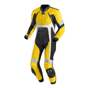 Traje de Motocicleta de Cuero PU con Forro de Algodón Desmontable, Equipo de Protección Anticaídas, Chaqueta y Pantalones Reflectantes para Motociclismo - Product Image 1