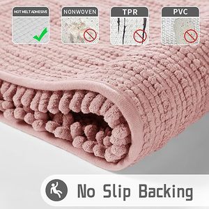 Tapis de bain en chenille super doux, personnalisés, de bonne qualité, bon marché, absorbants, tapis de salle de bain antidérapants, tapis de baignoire - Product Image 3
