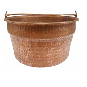 Cuenco de cobre para pedicura con mango, para baño de pies, spa, salón de belleza, masaje de pies, cobre Besin - Product Image 4
