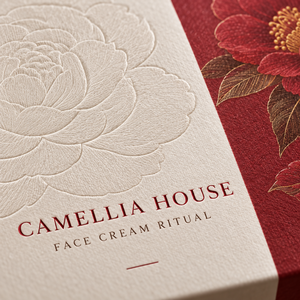 Caja de Empaque Magnética Estilo Libro para Crema Facial CAMELLIA Personalizada - Product Image 3