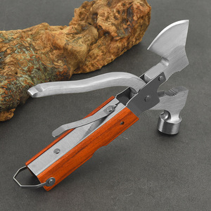 Hacha de acero al carbono con mango de madera para partir leña, calidad DIY - Product Image 5