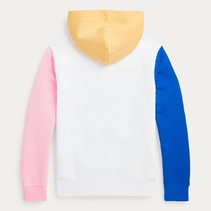 Sweat à capuche color block pour homme, manches raglan, coupe classique, décontracté, blanc, turquoise, corail, violet, en coton French Terry, pour l'automne - Product Image 5