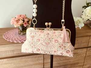 Sac à main artisanal en perles brodées dorées pour femme et fille, sac à bandoulière pour mariage et soirée, pochette de soirée, sac d'emballage - Product Image 1