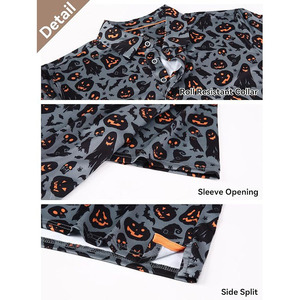 Camiseta de Golf para Hombre con Estampado de Panal de Abeja, Diseño Hexagonal, Estilo Deportivo, Rendimiento Atlético, Cuello Tipo Polo - Product Image 4