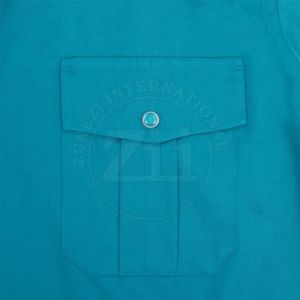 เสื้อทำงานนิรภัย แขนสั้น ทนไฟ สำหรับงานเชื่อม ผ้าฝ้าย ทนความร้อน 300-500 องศาเซลเซียส พร้อมชุดป้องกันฝุ่นละออง - Product Image 4