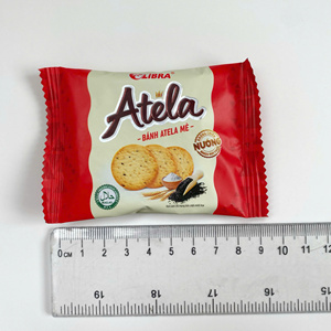 High in Nutrition Crispy Sesame Round Crackers 150g Sweet <b>Biscuit</b> Snack ODM Vietnam Factory Wholesale (Offer Sampling Service) - Product Image 4