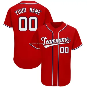 Maillot de baseball pour hommes, vente en gros, haute qualité, personnalisé, oem 100% polyester imprimé, sublimation - Product Image 4