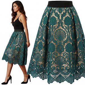 Falda Midi de Gasa para Mujer, Estilo A-Line, Elegante, Transpirable, de Cintura Alta, Moda Verano 2025, Venta al Por Mayor - Product Image 4