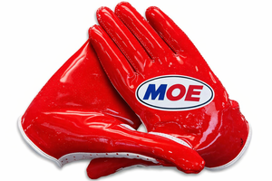 ถุงมือรับบอลอเมริกันฟุตบอลแบบกำหนดเองของ MOE ถุงมือซิลิโคนเพิ่มประสิทธิภาพการฝึกซ้อม ผู้ผลิตขายส่งแบบ OEM - Product Image 2