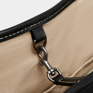 Sacs à main en cuir véritable de haute qualité pour femmes, sacs à main simples à grande capacité, sacs à main en cuir de vachette, couleur et logo personnalisés, OEM - Product Image 5