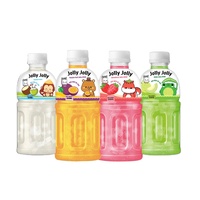 Vietnamese fabrikant Nata De Coco fruitsap 320ml PET fles Tropisch fruit kokos aardbei meloen passievrucht Jolly Jolly