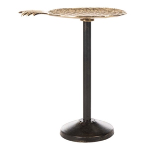 Safavieh Luana Pineapple <b>Top</b> Accent <b>Table</b> Pineapple Design Side <b>Table</b> Modern Metal Antique Gold Finish Round - Product Image 3