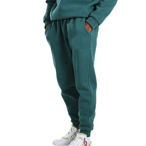 Premium Men's Solid Teal Color Tracksuit Crew Neck Full Sleeve Casual Sweatshirt With Side Pockets 100% Cotton Tracksuit For Men - Product Image 5