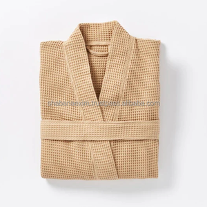 Albornoz Ligero Tipo Waffle, Suave, Transpirable, de Secado Rápido, Calidad de Hotel, Unisex, para Spa, Playa o Descanso - Product Image 1