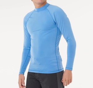 Camiseta Deportiva de Manga Larga para Hombre, Blanca, de Secado Rápido, Sin Costuras, de Spandex y Poliéster, de Alta Calidad, Superventas - Product Image 5