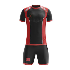 Ensemble complet d'uniformes de football personnalisés pour équipes et clubs avec chaussettes à vendre – Kits de football pour hommes - Product Image 5