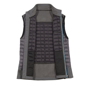 Winter Women Puffer Vest Hooded Breathable Cotton Outerwear Sleeveless Jacket with Detachable <b>Hat</b> - Product Image 3