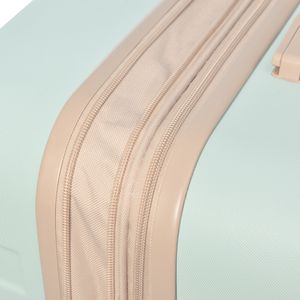 Set di borse da viaggio per valigia in ABS espandibile da 4 pezzi con ruote Spinner di 360 gradi in un bagaglio elegante verde grigio per un facile trasporto - Product Image 6