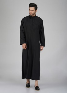 <b>Men</b> Juba Long Modest Robe Traditional Islamic Muslim Clothing Comfortable Loose Fit Breathable Material - Product Image 3