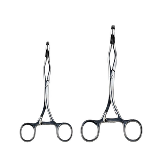 Pinces à langue Collin de qualité supérieure 16cm 17cm en acier inoxydable avec inserts en caoutchouc Instruments chirurgicaux médicaux ORL Marquage CE ISO - Product Image 5