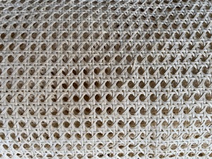 Rattan webbing rustic open weave mesh roll for vintage furniture made in Vietnam with rattan pole handle for decoration - Product Image 4