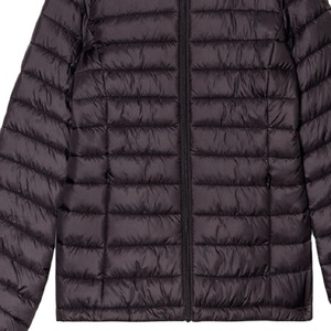 Chaqueta de Plumón Ligera Impermeable con Capucha para Mujer, Negra, Corte Ajustado, Abrigo Acolchado Cálido de Invierno, Ropa de Exterior Elegante, Nueva Tendencia - Product Image 6