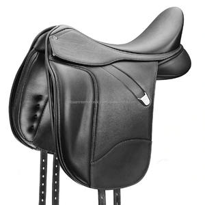 Sillín de salto de caballo con cuero genuino, de alta calidad, con agitador de hierro, la mejor calidad - Product Image 1