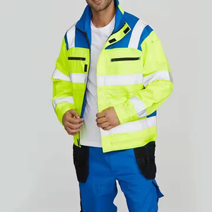 Vêtements de travail haute visibilité unisexes, respirants, en maille polyester fluorescente réfléchissante, antistatiques, certifiés CE, directement de l'usine - Product Image 6