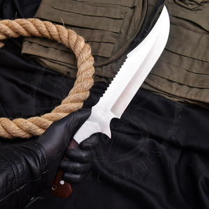 Nuevo Diseño 2026 Cuchillo Bowie de Acero D2 Hecho a Mano con Mango de Madera y Funda de Cuero Premium Perfecta para Camping, Cuchillo de Hoja Fija - Product Image 3